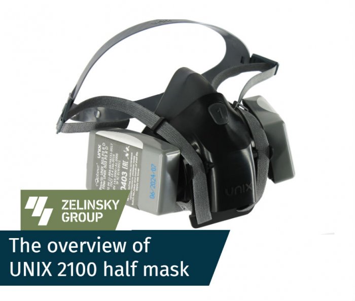 UNIX 2100: comfortable isolating half mask with quick release mechanism