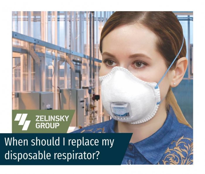When should I replace my disposable respirator?